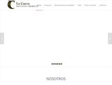 Tablet Screenshot of ceramicalacueva.com.ar